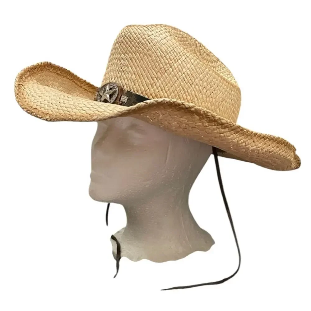 Bullhide Star Central Panama Straw Cowboy Hat Western Size Large